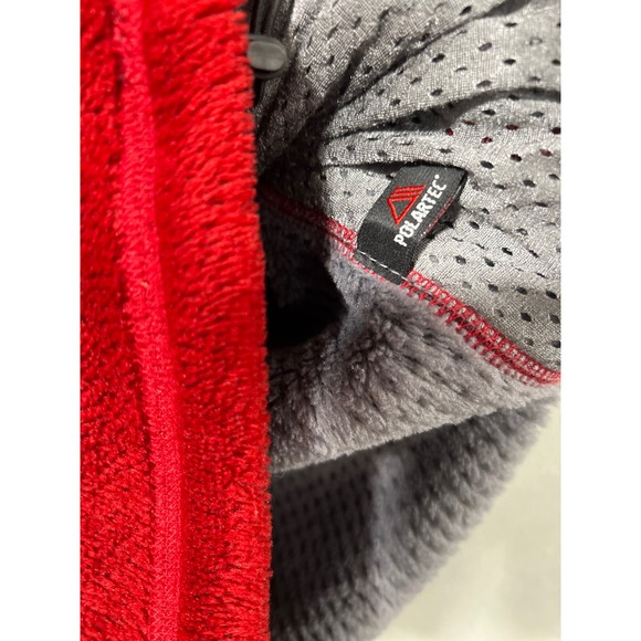 Patagonia Red Fleece Vest Full Zip Polartec Cozy Warm Outer Layer Women's - Picture 5 of 5